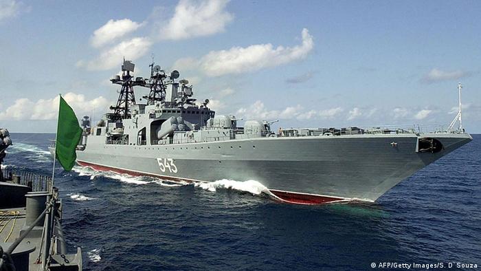 Russisches Kriegsschiff Marshal Shaposhnikov