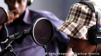 Two Rwandan radio journalists
(Photo: GIANLUIGI GUERCIA/AFP/Getty Images)
