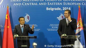 Serbien Premierminster Treffen in Belgrad Li Keqiang China und Aleksandar Vucic