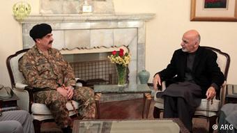 Gen Raheel Sharif Pakistan Army chief in a meeting with Afghan president Ashraf Ghani in Kabul, Afghanistan