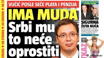 Informer - Serbische Titelblätter verschiedener Zeitungen