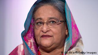 Sheikh Hasina, the Prime Minister of Bangladesh, speaks at the 'Girl Summit 2014' in Walworth Academy on July 22, 2014 in London, England (Photo: Oli Scarff/Getty Images)