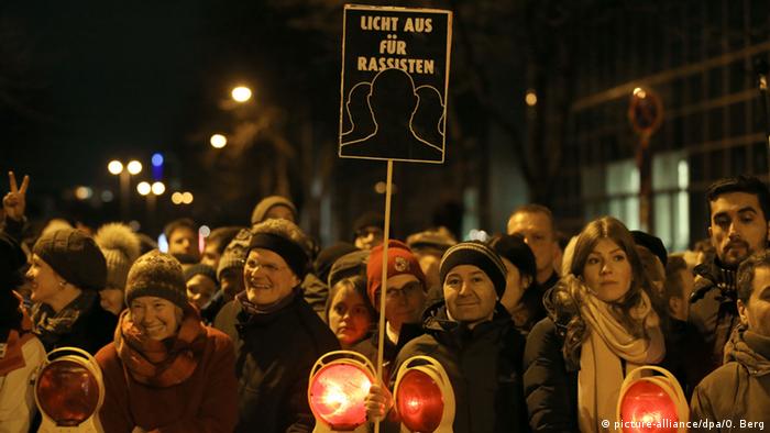Protest gegen Pegida in Köln