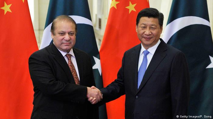 Pakistan's Prime Minister Nawaz Sharif (L) meets with Chinese President Xi Jinping (R) at the Great Hall of the People November 8, 2014 in Beijing, China
(Photo: Parker Song-Pool/Getty Images)