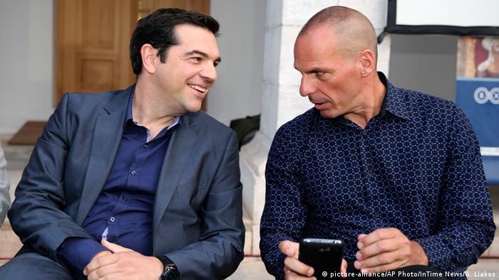 Tsipras mit Giannis Varoufakis Archiv 2014