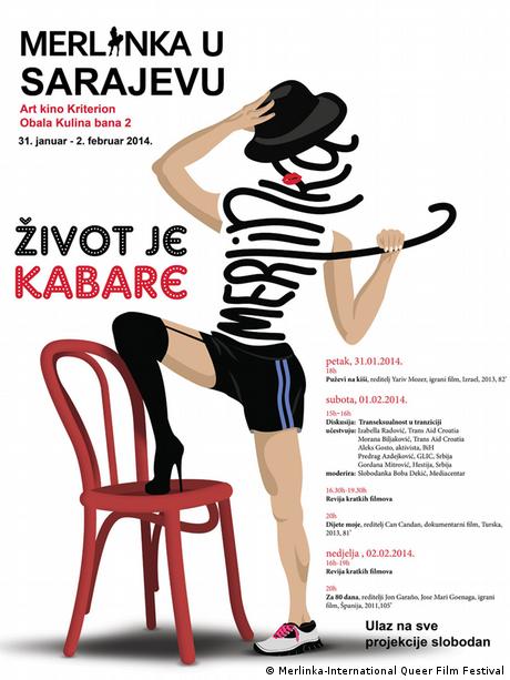 Plakat Queer Festival Merlinka Sarajevo
