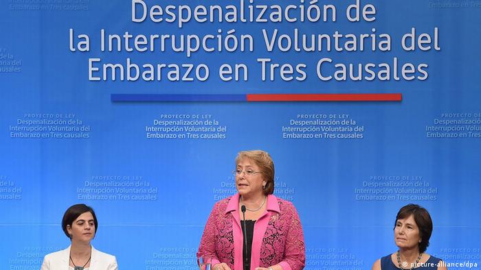 Chile's president Bachelet pushes to decriminalize abortion