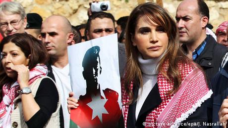 Jordanien Amman Königin Rania Demonstration vs IS 