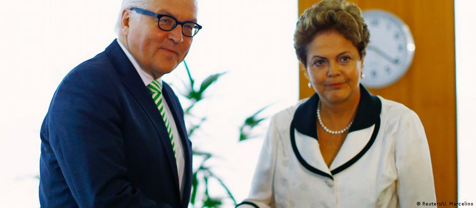 Dilma Rousseff e Steinmeier se encontraram em Brasília, na semana passada