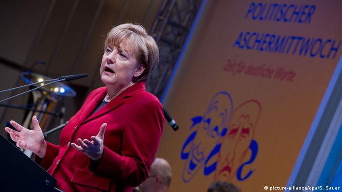 Ангела Меркель на съезде ХДС в Деммине