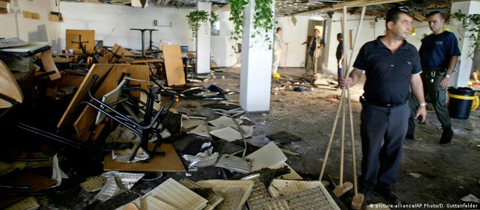 Imagem de arquivo da Universidade Hebraica de Jerusalém, onde um ataque, em julho de 2002, matou nove pessoas