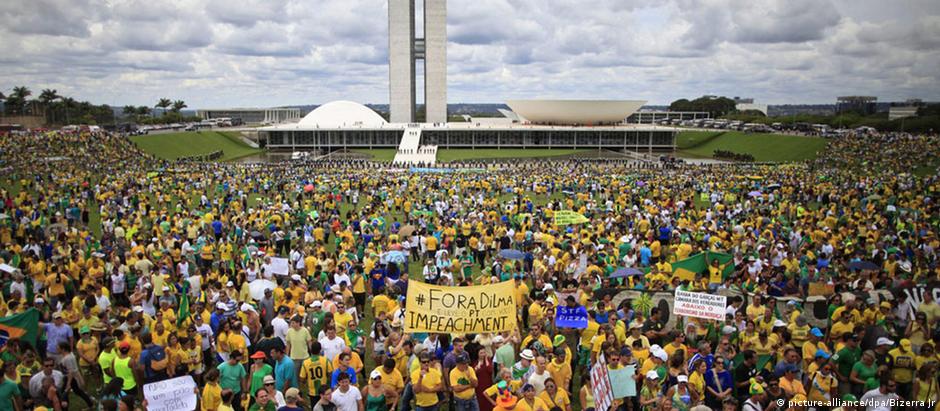 Protesto de 15 de março levou pelo menos 40 mil pessoas ao Congresso Nacional, em Brasília