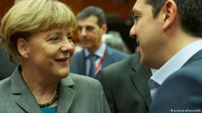 Belgien Merkel und Tsipras beim EU-Gipfel