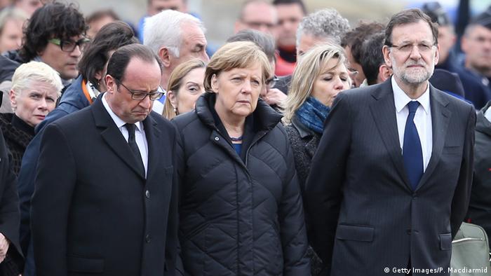 Frankreich Seyne les Alpes Absturz Germanwings A320 Merkel Hollande Rajoy