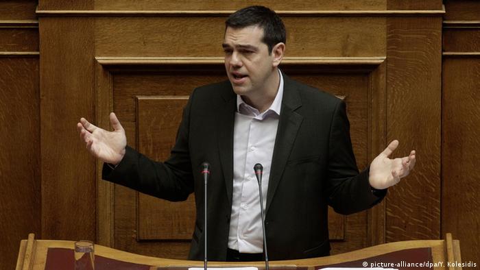 Premierul grec Alexis Tsipras, în parlamentul de la Atena