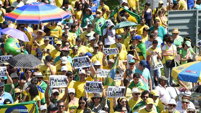 Brasilien Brasilia Proteste Anti Dilma Rousseff