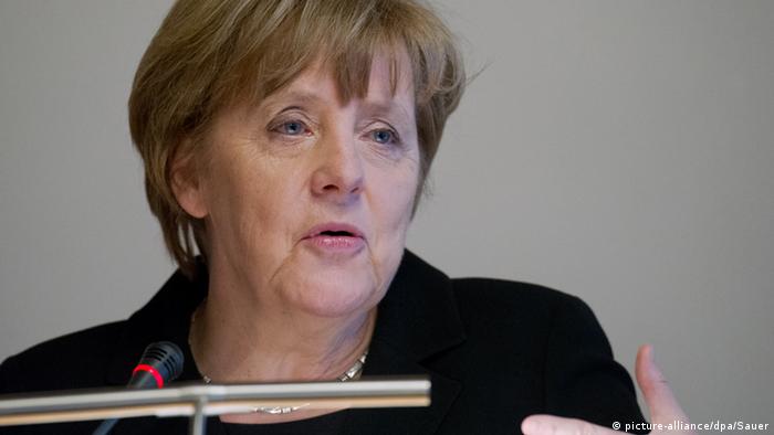 Ангела Меркель на экономическом форуме в Штральзунде