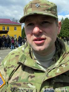 Ukraine Lwiw Amerikanischer Soldat Andriy Gordiychuk