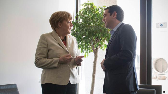 EU Sondergipfel Bilaterale Merkel Tsipras in Brüssel