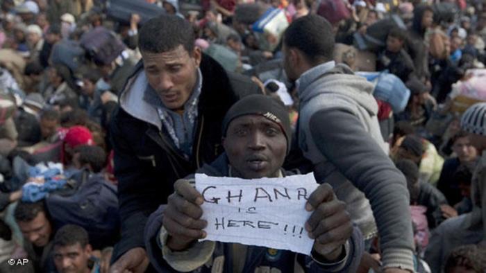  Libyen Tunesien Grenze Flüchtlinge Migranten