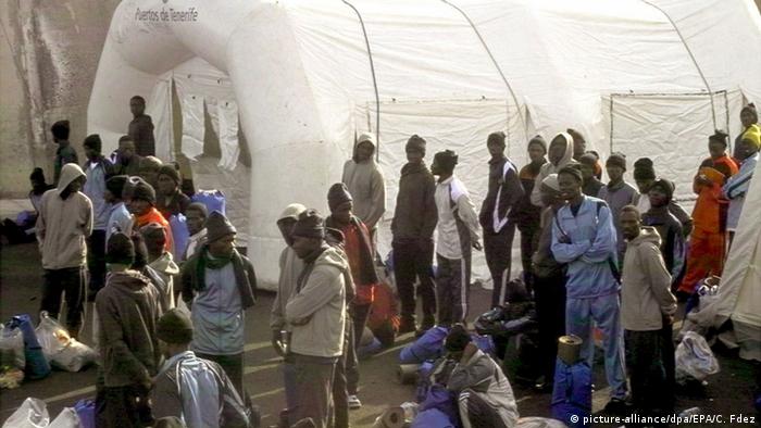 African refugees in La Gomera