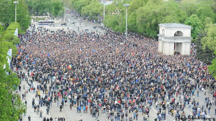 Moldawien Proteste gegen die Korruption in Chisinau