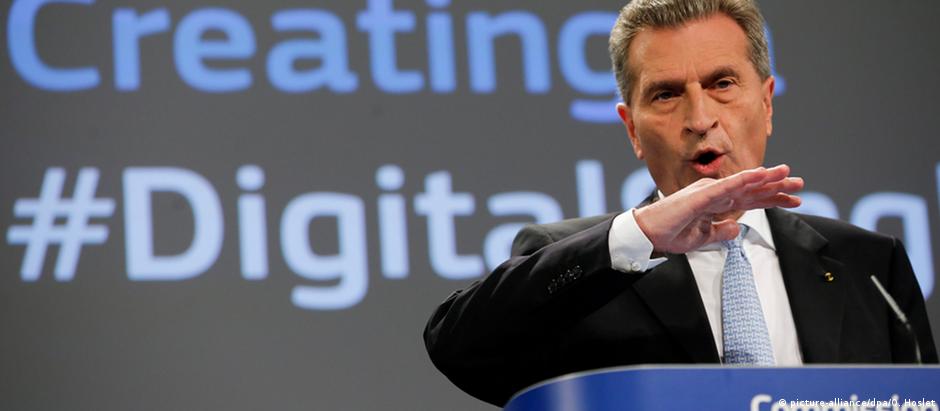 Günther Oettinger, comissário europeu para economia digital