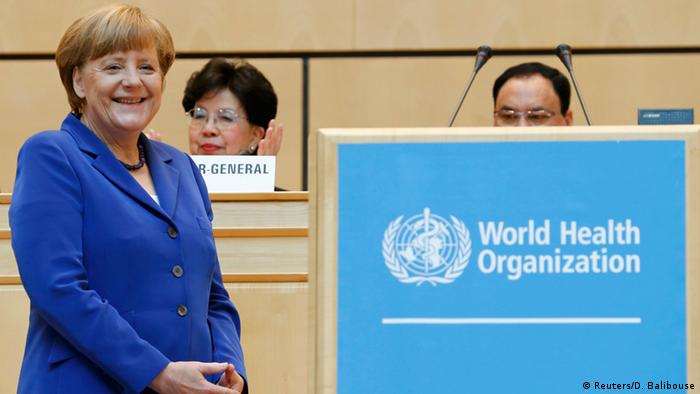 Deutschland Merkel bei der Weltgesundheitsversammlung