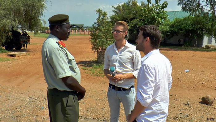 Jan-Philipp Scholz and Adrian Kriesch Speaking to South Sudanese spokesperson