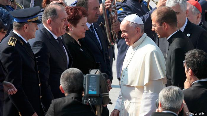 Bosnien und Herzegowina Ankunft Papst Franziskus in Sarajevo