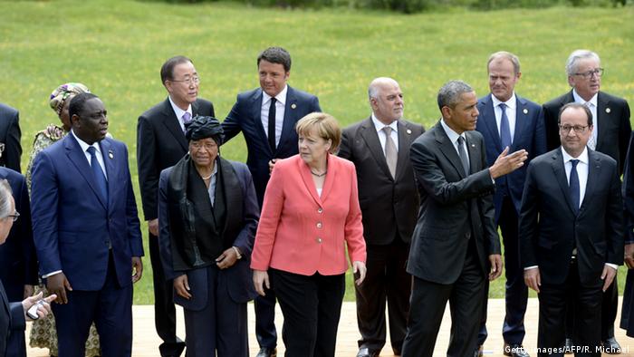 G7 Gipfel Schloss Elmau Outreach Konferenz Gruppenfoto