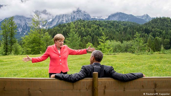 G7 Gipfel Schloss Elmau Merkel Obama