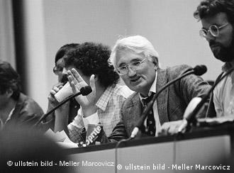 Der Philosoph beim Adorno-Kongress in Frankfurt/Main 1983