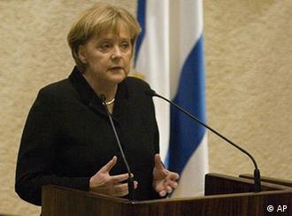 Flash-Galerie Angela Merkel 2008 Rede vor Knesset