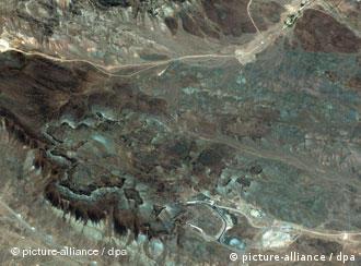 تصویر هوایی از محل تأسیسات فردو در نزدیکی قم