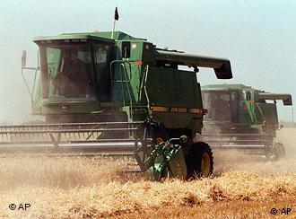 Уборка зерновых на Украине