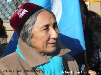 Rebiya Kadeer, the exiled leader of the World Uyghur Congress during a visit to Munich (Photo: DW/Patrick von Frankenberg)