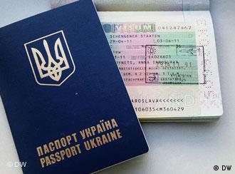 Украинский паспорт с шенгенской визой