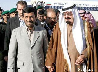 دیدار محمود احمدی‌نژاد با  ملک عبدالله پیش از تیرگی مناسبات ایران و عربستان سعودی